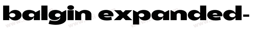 balgin expanded字体转换 balgin expanded字体转换